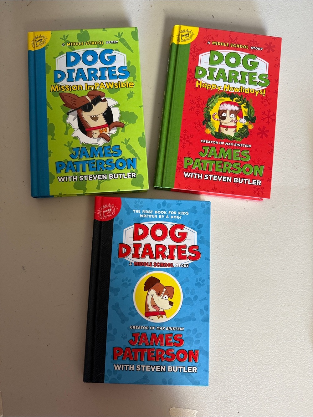 James Patterson Dog Diaries Hardcover Book - set
